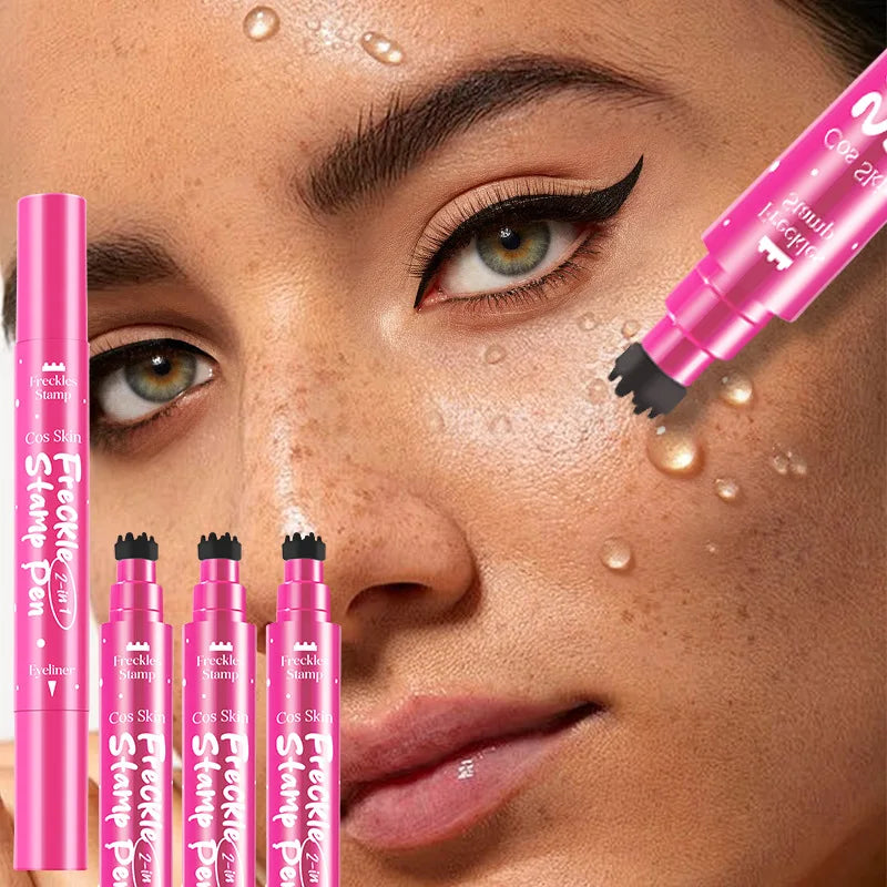 3-in-1 Freckle Stamp Pen – Eyeliner, Contour & Concealer Freckle Stamp Pen QXL