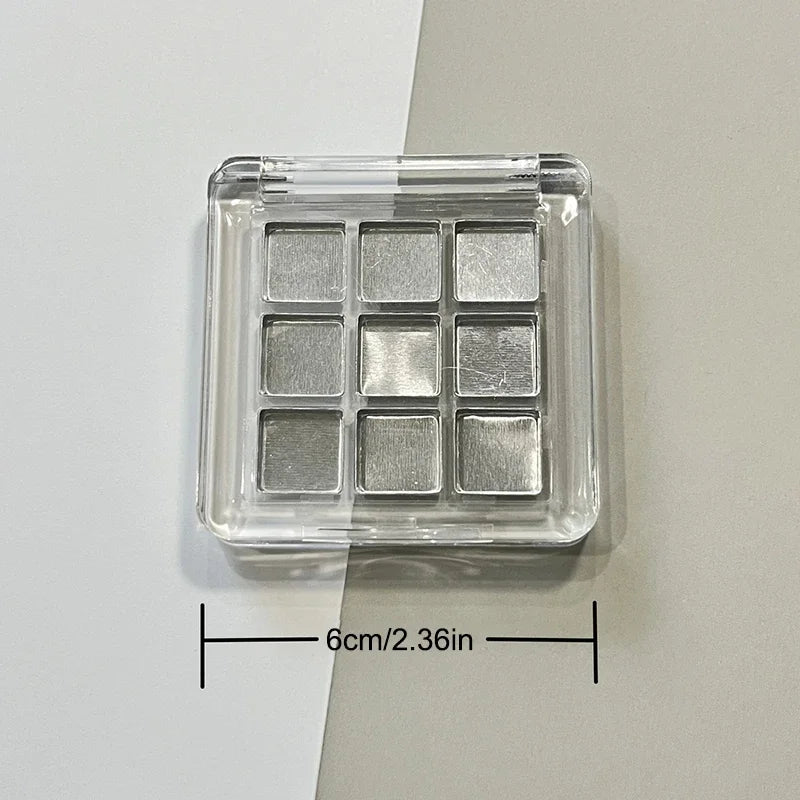 9-Grid Empty Eyeshadow Palette Case | DIY Makeup Storage Eyeshadow Palette Case QXL