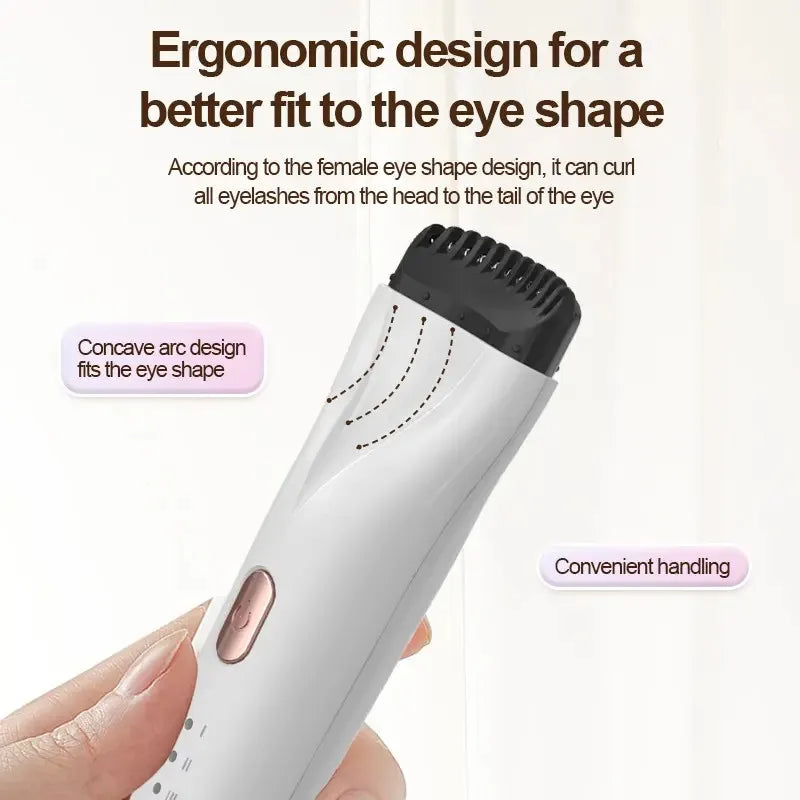 5D Heated Electric Eyelash Curler | USB-C, 3 Temps, All-Day Curl Electric Eyelash Curler QXL