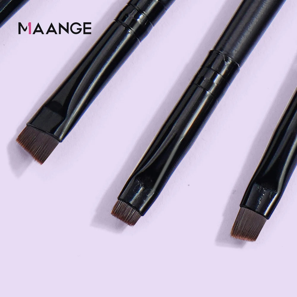 MAANGE 4-Piece Angled Eyebrow & Eyeliner Brush Set Eye Makeup Brush Set QXL