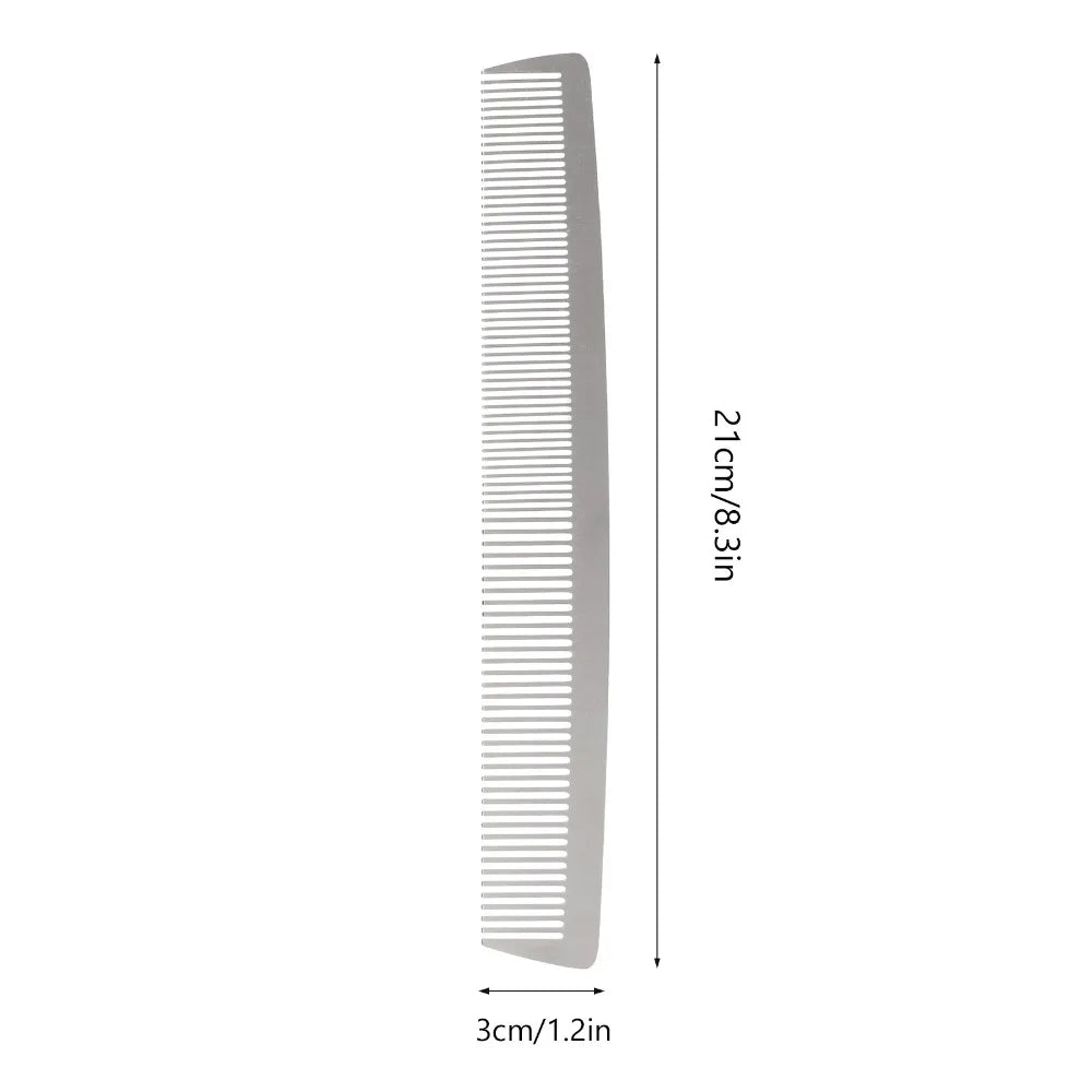 Professional Stainless Steel Hair Comb + PU Leather Bag Professional Hair Comb QXL