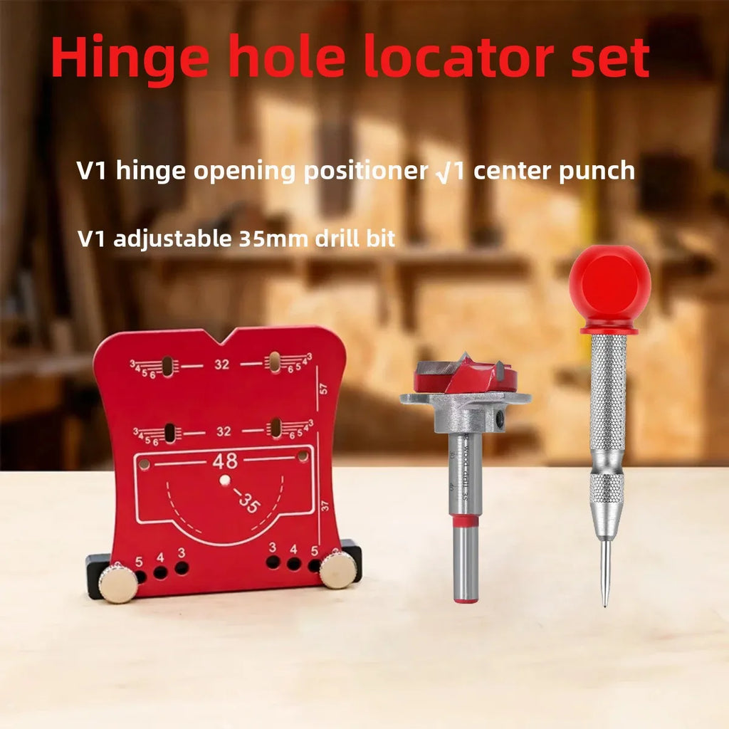 35mm Hinge Drilling Jig | Aluminum Cabinet Hole Guide Tool Woodworking Drilling Jig QXL 3PCS