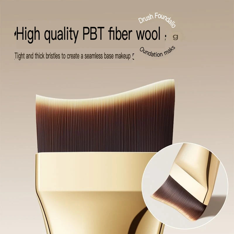 Arc-Shaped Foundation & Concealer Makeup Brush – Ultra-Thin Foundation Makeup Brush QXL