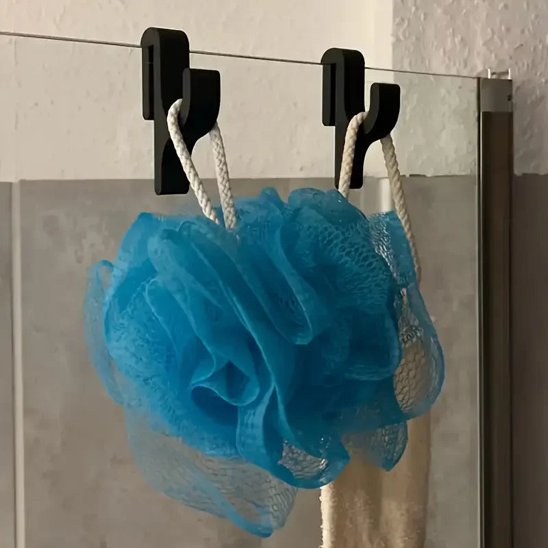No-Drill Shower Door Hook | 8mm Frameless Glass Hanger Shower Door Hook QXL