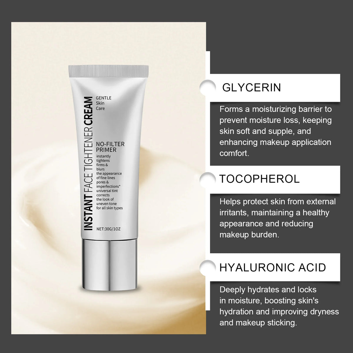 Facial Primer Cream – Moisturizing, Pore-Refining & Firming Facial Primer Cream QXL