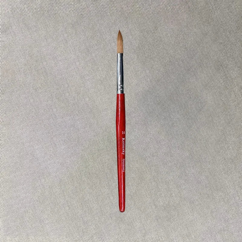 Nail Art Mink Brush | Wood Handle Gel Acrylic Painting Tool Nail Art Brush QXL 07