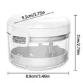 Double Layer Retainer & Denture Storage Box | Portable Case Retainer Storage Case QXL White