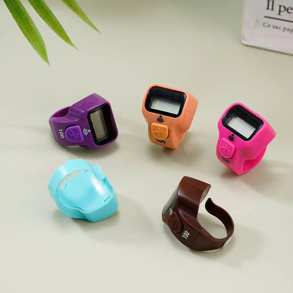 Digital Thumb Tally Counter Ring | 5-Digit LED Clicker Digital Tally Counter QXL