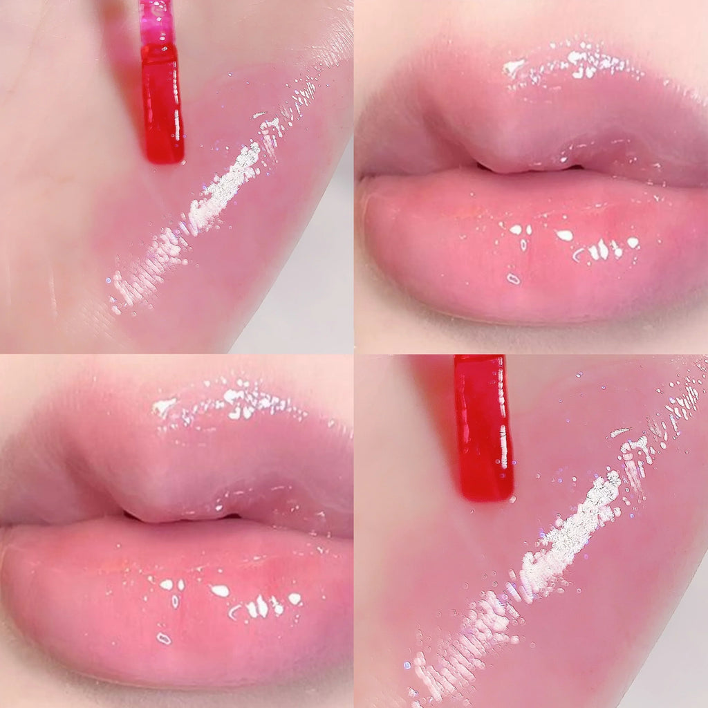 Micro-Glitter Mirror Lip Gloss | Moisturizing Colored Lip Glaze Glitter Lip Gloss QXL