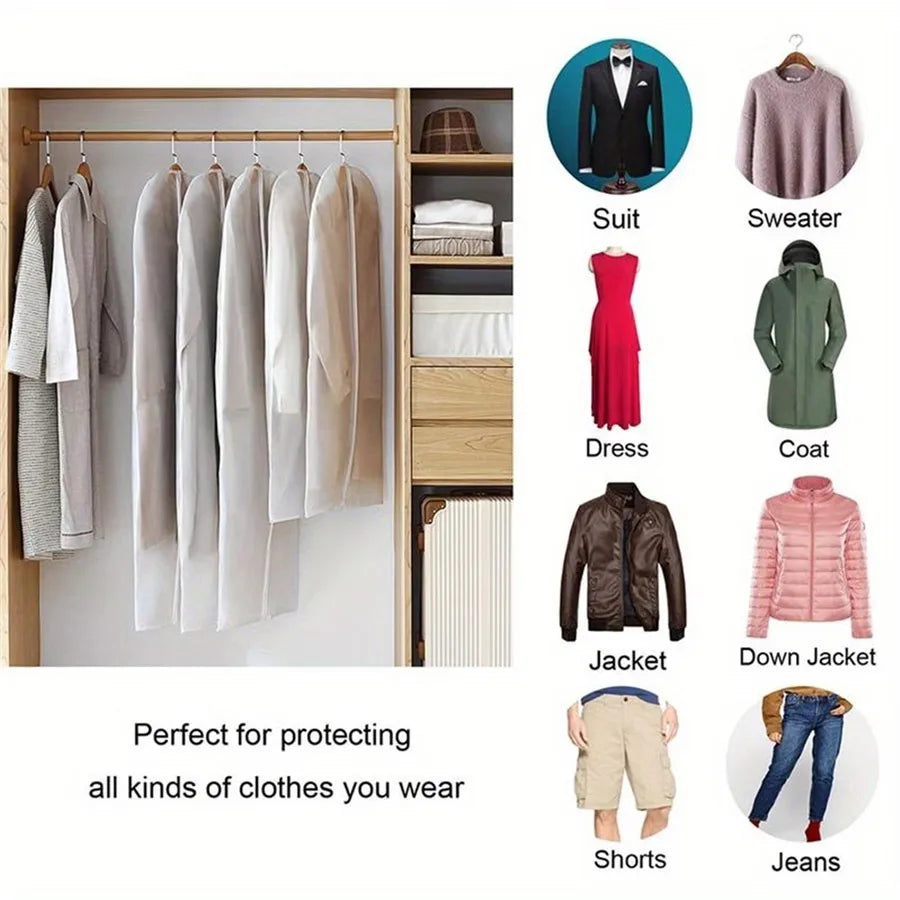 Hanging Garment Cover Bag 60×120cm | Suit & Dress Storage Garment Storage Bag QXL