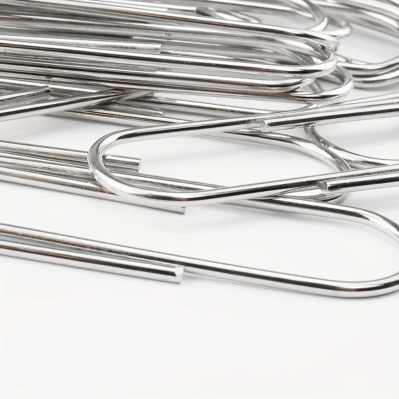 Large Anti-Slip Giant Paper Clips | Stainless Steel Office DIY Giant Paper Clips QXL