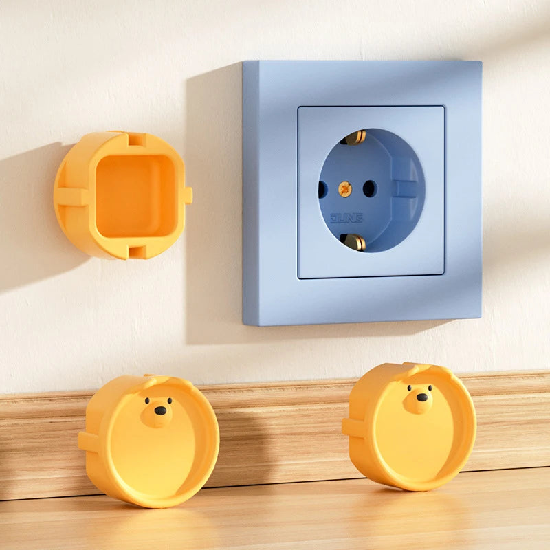 5-Pack Baby Silicone Socket Covers | EU Outlet Safety Caps Baby Safety Cover QXL