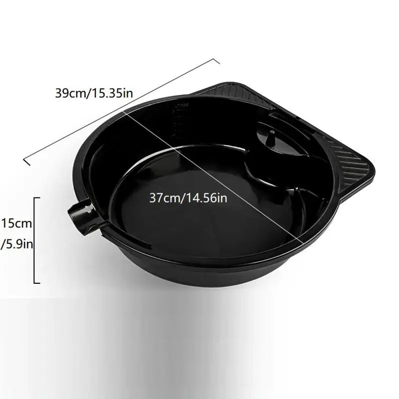 8L Oil Change Drain Pan | Portable Spill-Resistant Garage Tray Oil Drain Pan QXL