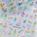 5D Fruit & Wine Glass Nail Stickers | Summer Manicure Decals