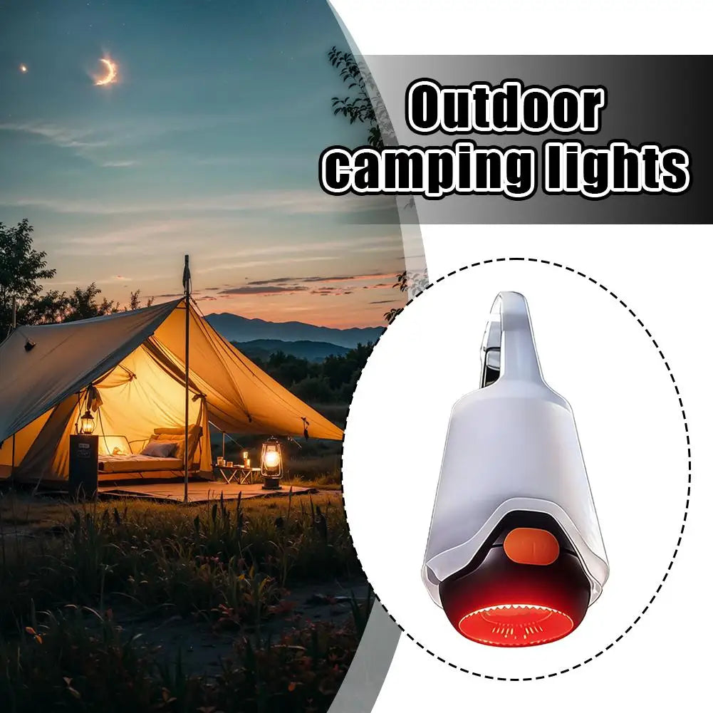 Magnetic Hook LED Camping Lantern | USB-C Rechargeable Dual Color LED Camping Lantern QXL