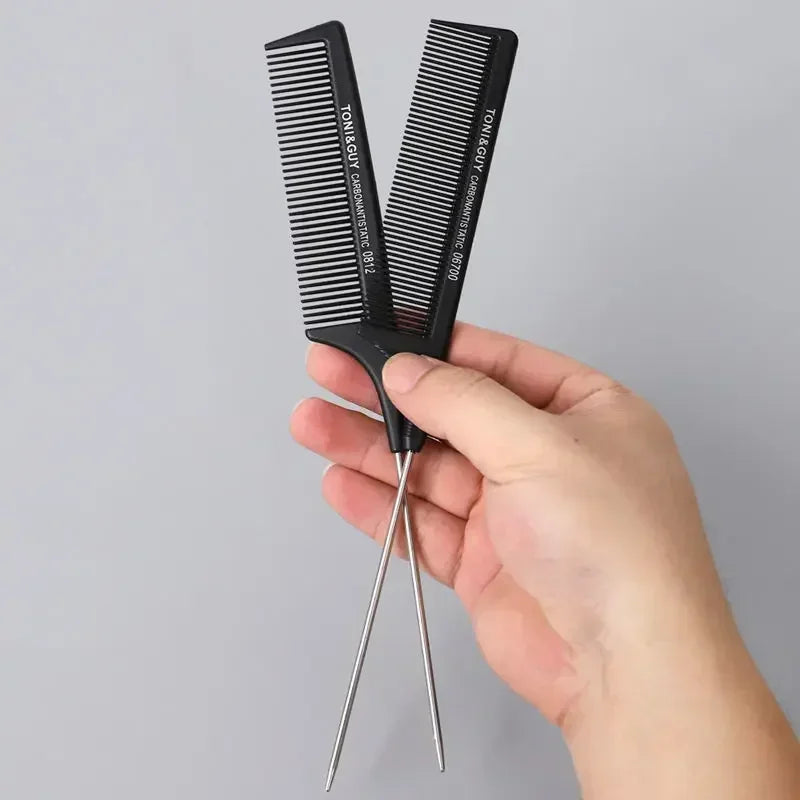 Stainless Steel Rat Tail Comb | Fine Teeth Barber Styling Tool Rat Tail Comb QXL