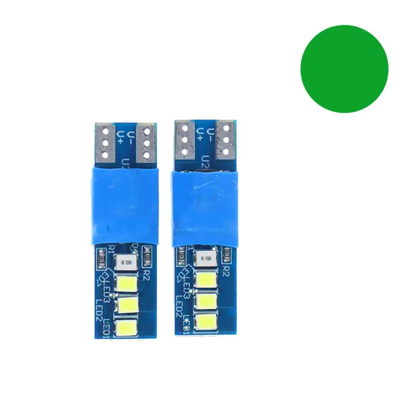 2-Pack T10 W5W LED Car Interior Bulbs – Error Free 5W Car Interior LED Bulb QXL Green