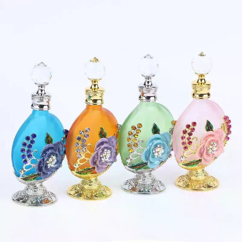 30ml Dubai Vintage Perfume Bottle | Crystal Flower Gift Perfume Bottle QXL