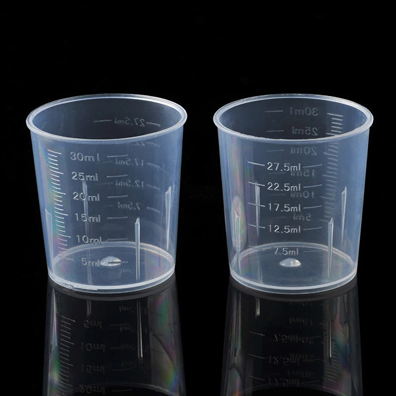 20-Pack 30ml Graduated Plastic Mixing Cups for Epoxy Resin DIY Resin Mixing Cups QXL 20pcs