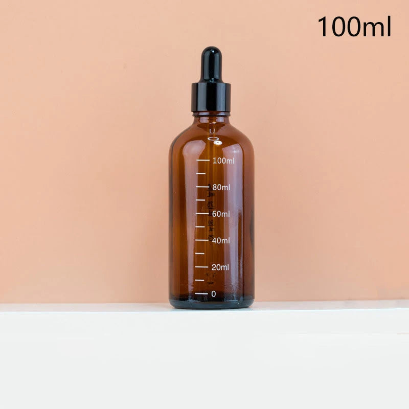 Amber Glass Dropper Bottles 5ml–100ml | Graduated Pipette Glass Dropper Bottle QXL 100ml