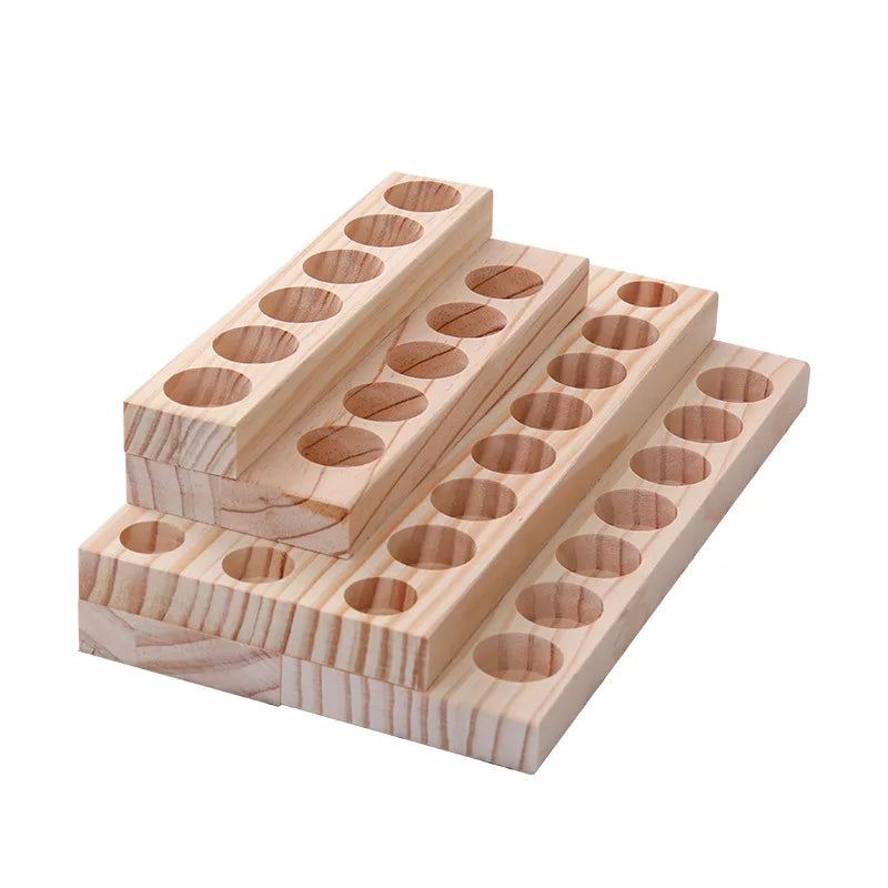 4-Layer Wood Essential Oil Storage Rack & Display Stand Essential Oil Shelf QXL
