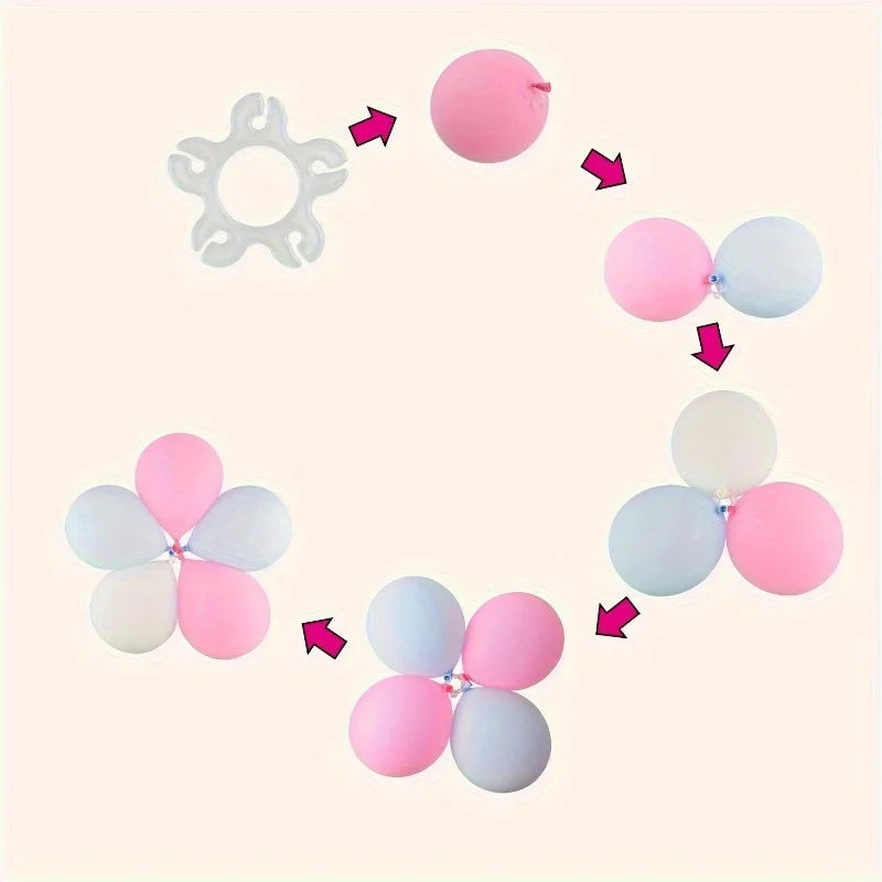 Plum Blossom Balloon Arch Clip & Ring Buckle | Party Décor Balloon Arch Clip QXL
