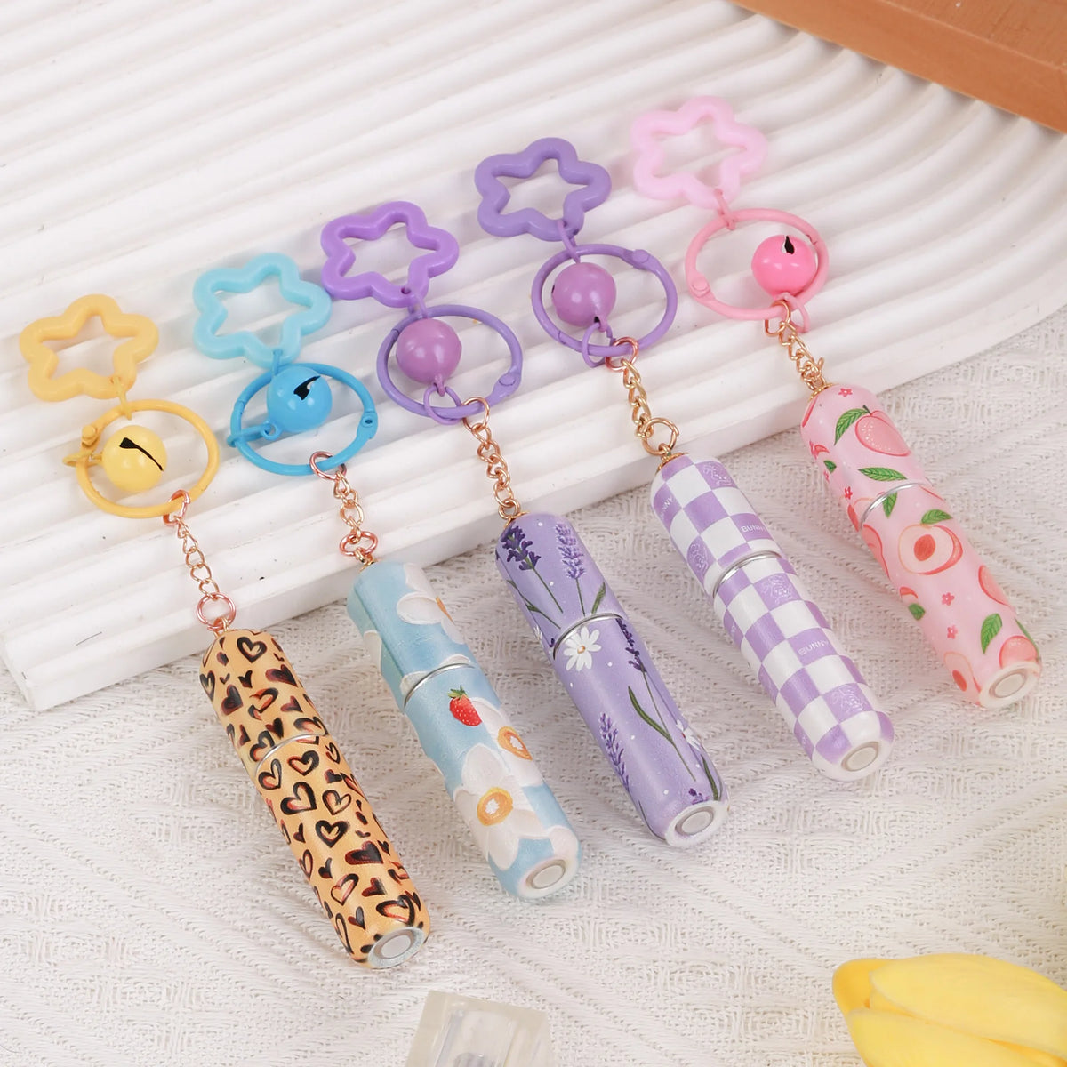 5ml Refillable Perfume Atomizer Spray Bottle with Keychain Perfume Atomizer QXL