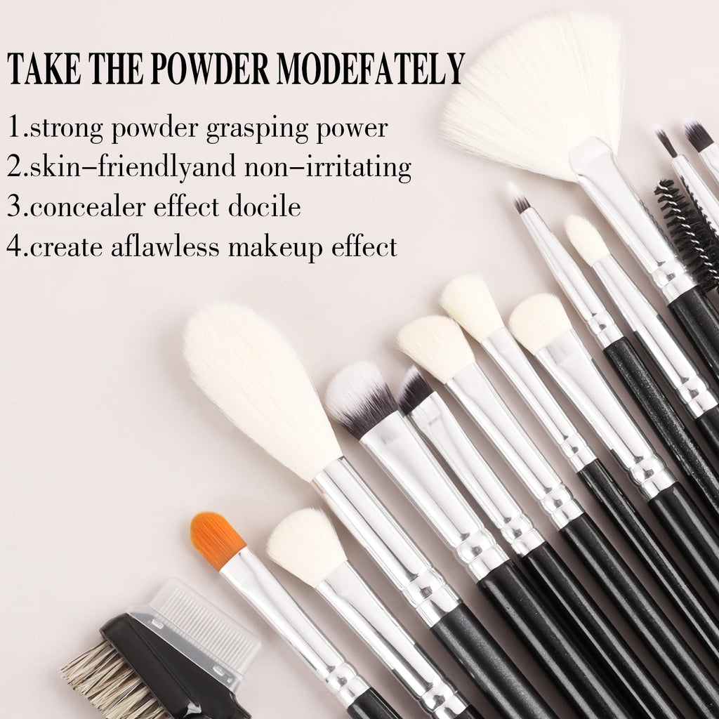 Ronshadow 40-Pc Makeup Brush Set | Face & Eye Kit Makeup Brush Set QXL
