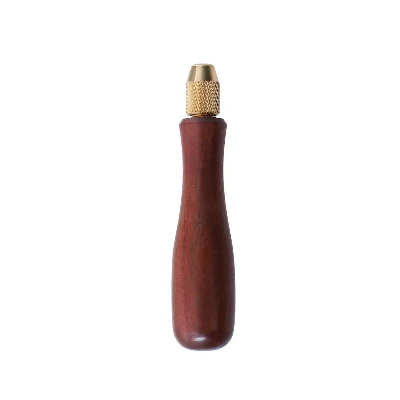 Wood File Handle Brass Collet Chuck | DIY Polishing Tool Set File Handle Tool QXL A1