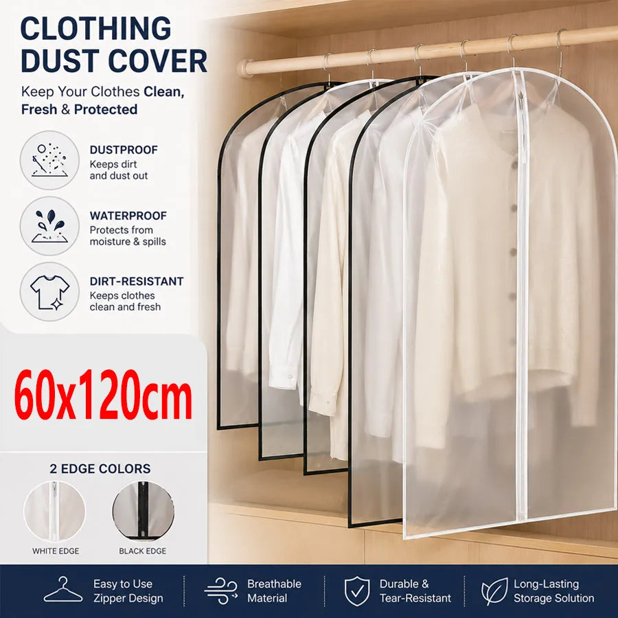 Hanging Garment Cover Bag 60×120cm | Suit & Dress Storage Garment Storage Bag QXL