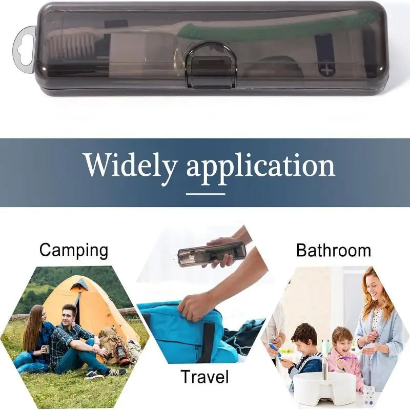 Transparent Travel Toothbrush Case & Toothpaste Storage Box Travel Toothbrush Case QXL