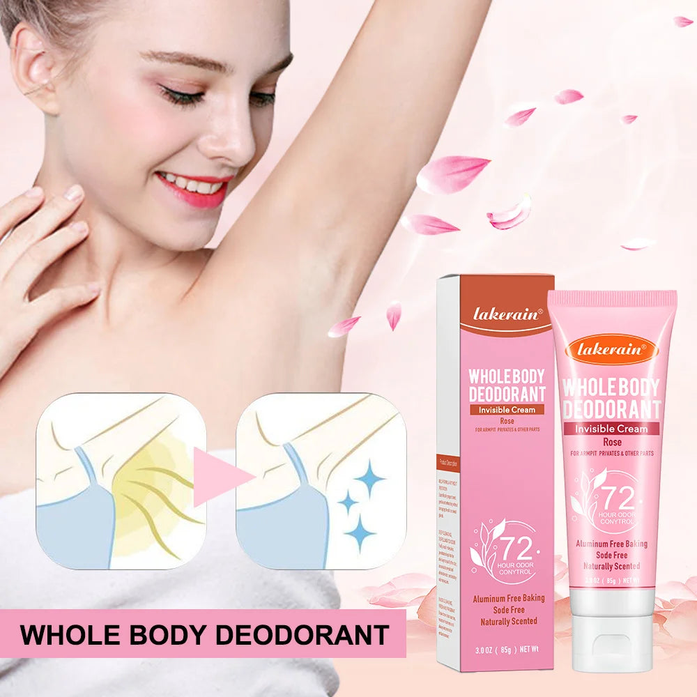 72-Hour Fruit Scented Body Deodorant Cream | Aluminum-Free Body Deodorant Cream QXL