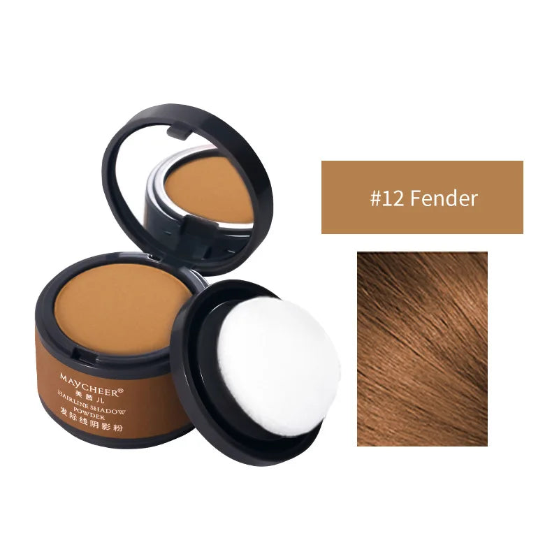 MAYCHEER Hairline Shadow Powder – Instant Grey Root Coverage Hairline Root Powder QXL Orange