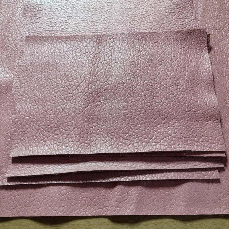 1.3mm Pink Elephant Grain Top-Grain Cowhide Leather Whole Hide Craft Leather Hide QXL