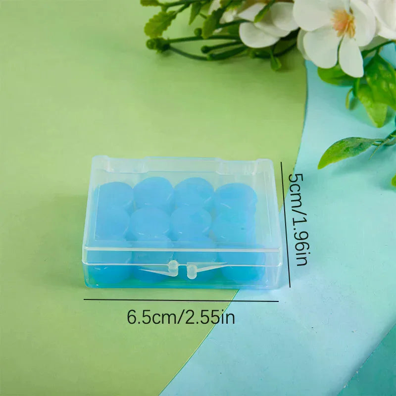 12-Pack Moldable Silicone Earplugs | Reusable Noise Reduction Moldable Earplugs QXL