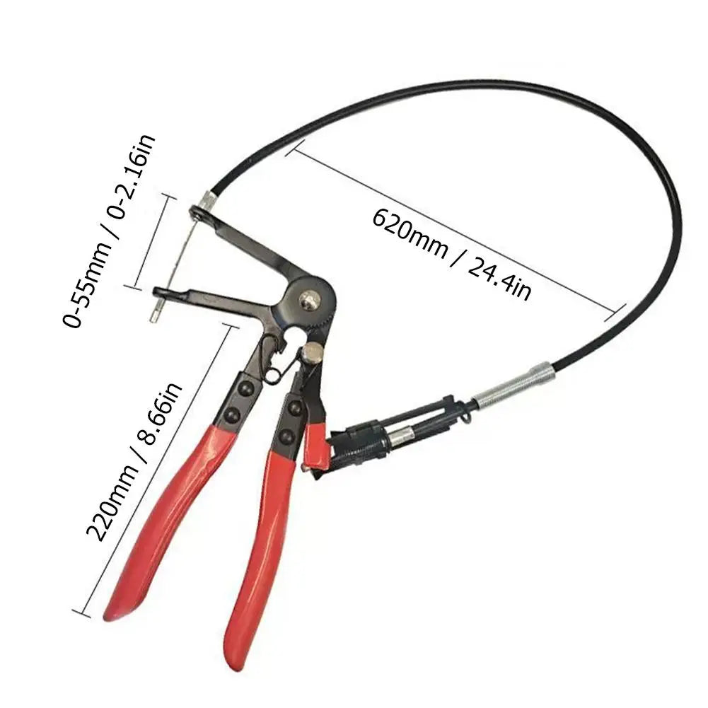 Flexible Cable Hose Clamp Pliers | 24.4" Auto Repair Tool Hose Clamp Pliers QXL