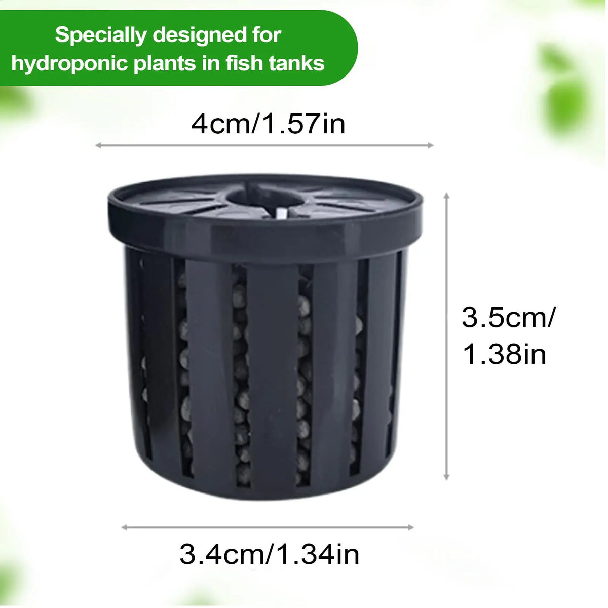 4-Pack Aquarium Plant Basket Pots | Fish Tank Hydroponic Holder Aquarium Plant Basket QXL