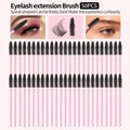 50-Pack Disposable Spoolie Brushes & Spiral Mascara Wands Disposable Spoolie Brushes QXL Pink Nylon