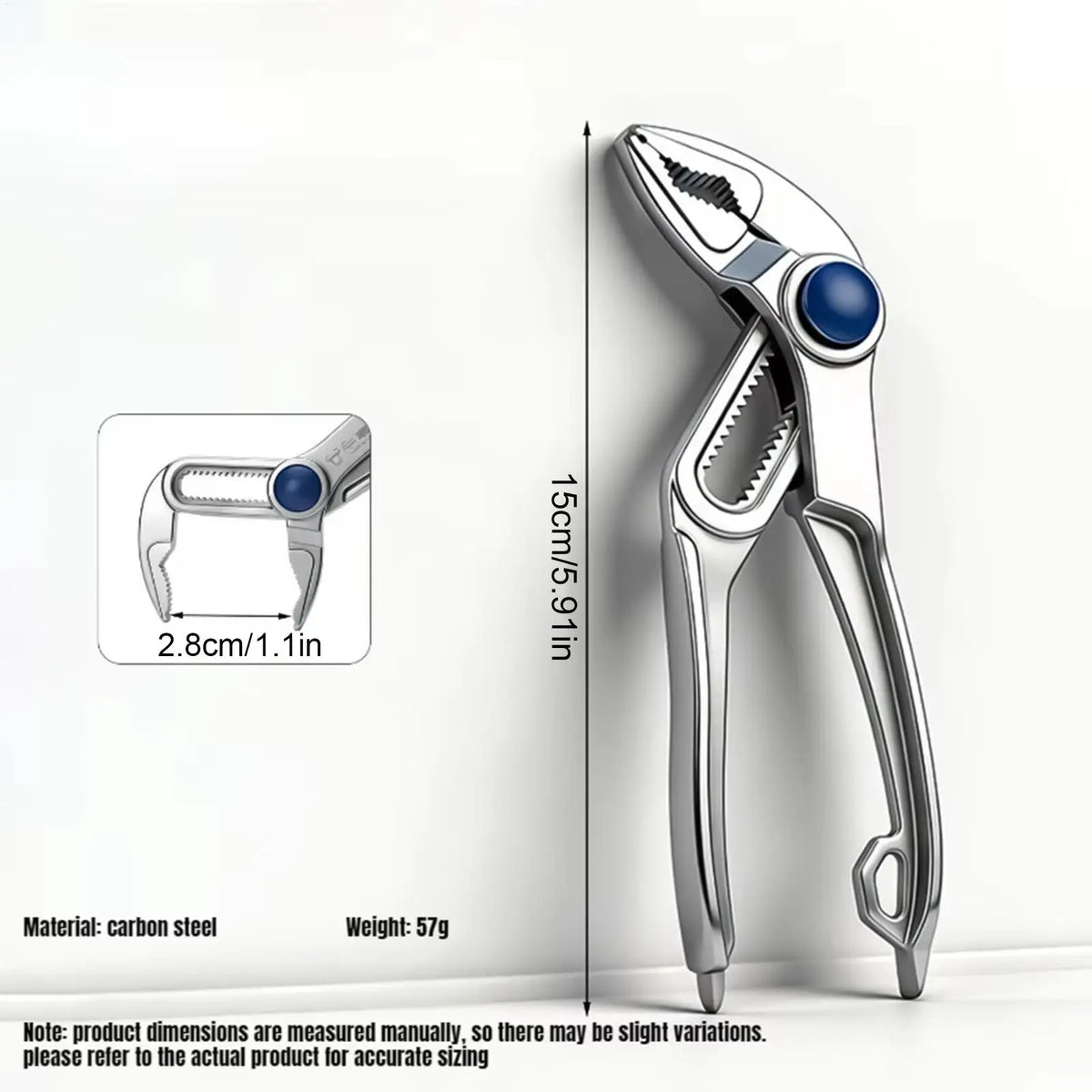 Quick-Release Adjustable Channel Lock Pliers | Smooth Jaw Adjustable Pliers QXL