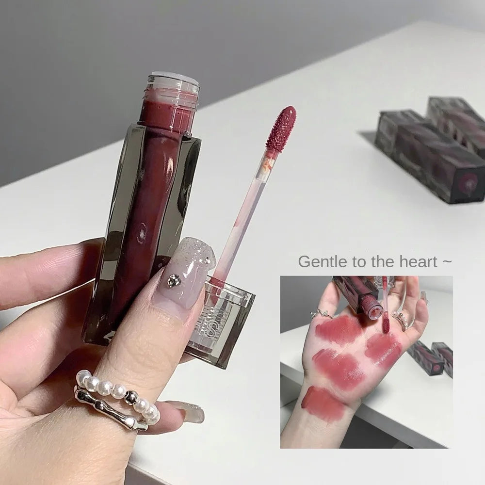 6-Color Lip Tint Gloss | Long-Lasting Non-Stick Lip Glaze Lip Tint Gloss QXL