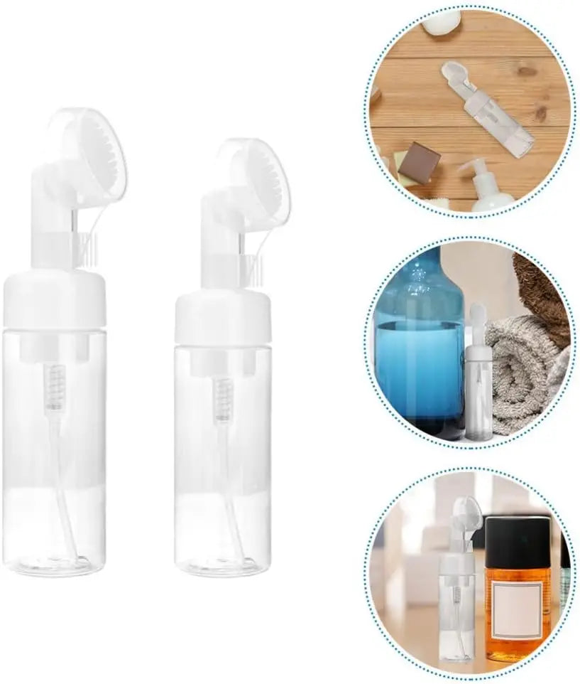 Foam Pump Dispenser Bottle & Silicone Brush | 100–200ml Foam Pump Dispenser QXL