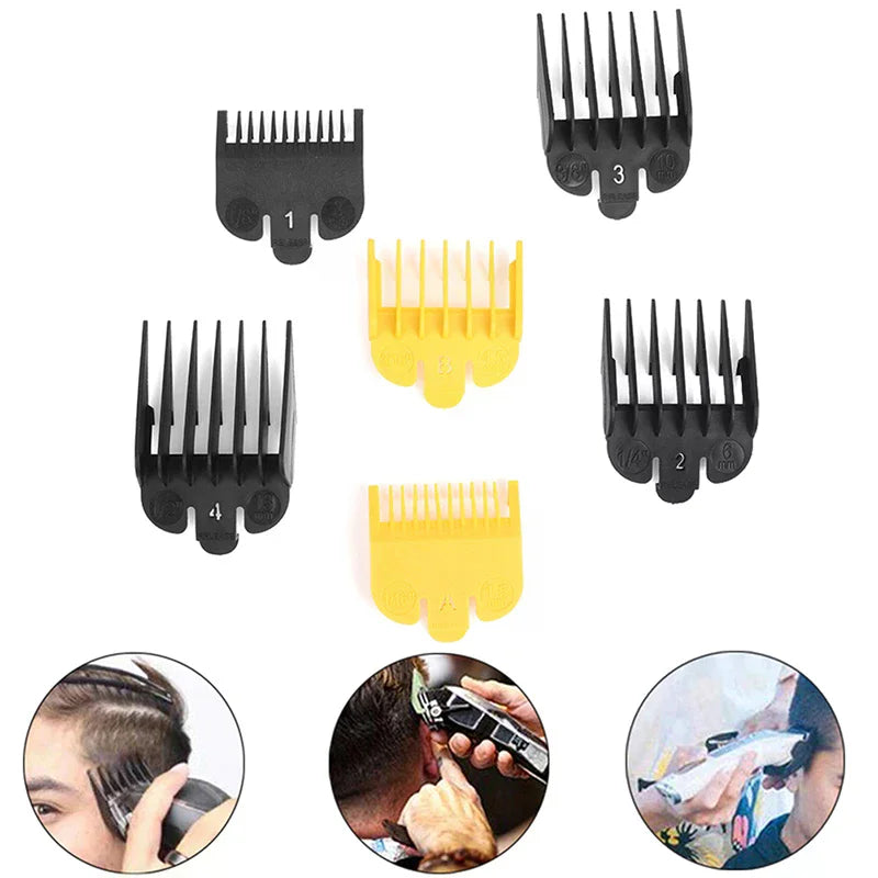 Hair Clipper Guide Combs Set | Limit Comb Accessories 2pc & 4pc Clipper Guide Combs QXL