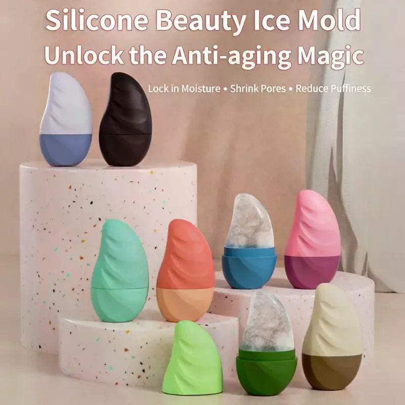 Silicone Ice Face Roller | Cube Tray Facial Massage Tool Ice Face Roller QXL