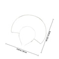 Elegant Iron DIY Headband | Wedding, Party & Cosplay Hair Hoop DIY Hair Headband QXL Silver
