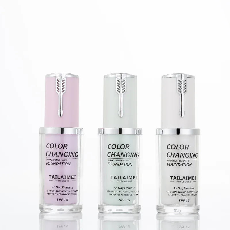 TLM Color Changing Foundation – Full Coverage Concealer Liquid Foundation QXL