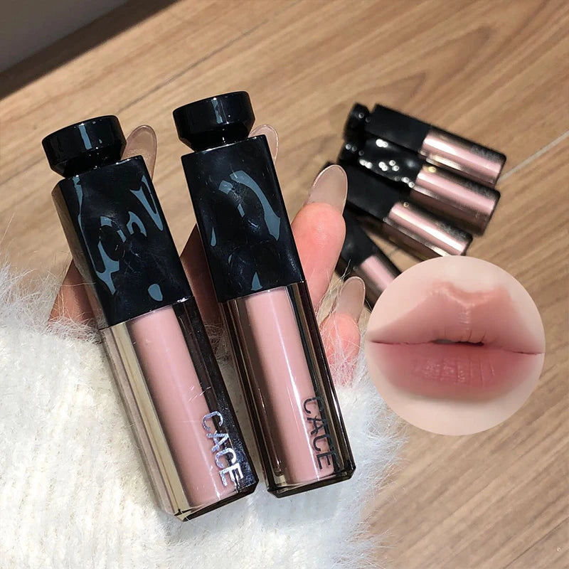 CACE Matte Lipstick | Waterproof Nude Red Brown Lip Tint Matte Lipstick QXL