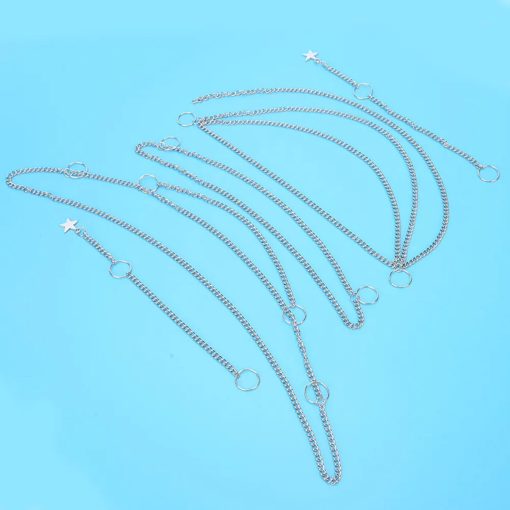 Silver Hair Braid Chains | Goth Punk Hanging Beads – 5-Piece Set Hair Braid Chains QXL