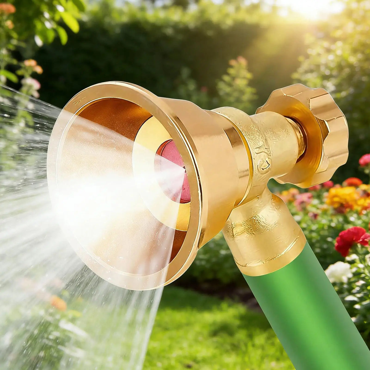 Adjustable Brass Garden Hose Spray Nozzle | Atomizing Sprayer Garden Spray Nozzle QXL