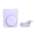 Retro PU Leather Crossbody Camera Bag for Instax Mini 13 Camera Crossbody Bag QXL Purple