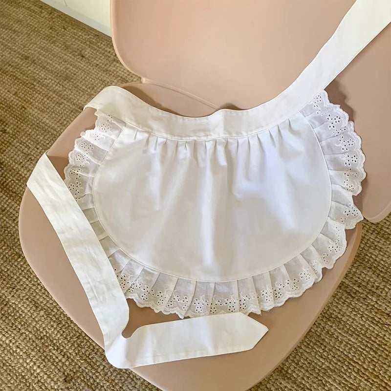 Women's Lace Maid Half Apron – Kitchen, Café & Cosplay Kitchen & Costume Apron QXL 1PCS